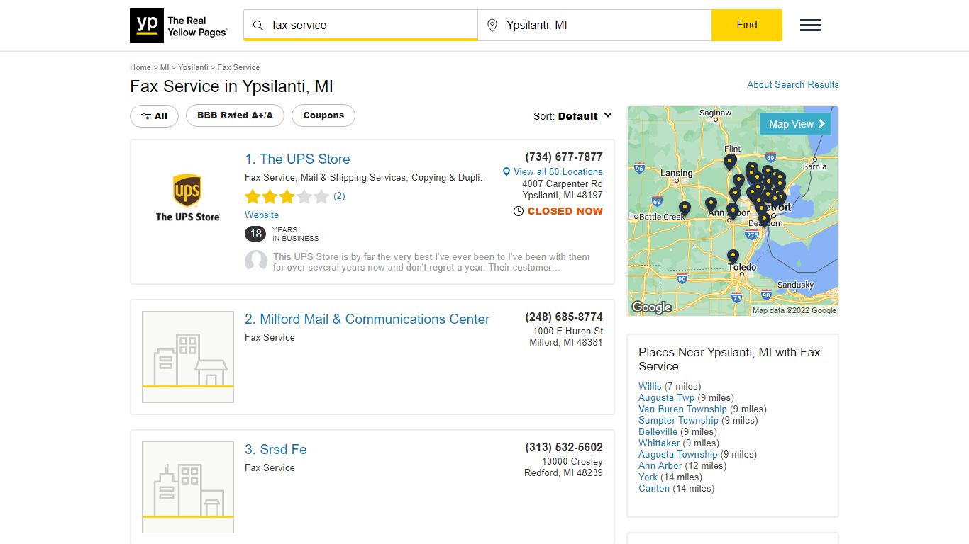 Best 28 Fax Service in Ypsilanti, MI with Reviews - YP.com - Yellow Pages